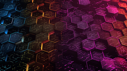 Wall Mural - hexagon shape background	