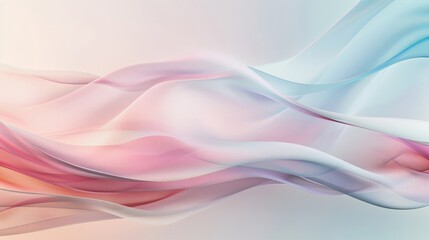 Wall Mural - A colorful wave with a blue and pink stripe