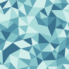 Poster - pattern of triangle shapes. compact triangles size. repeatable pattern. seafoam color palette. amazi