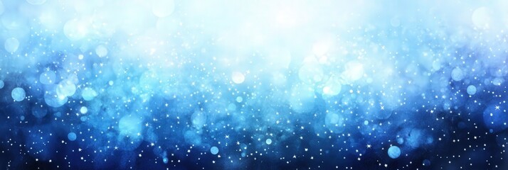 Wall Mural - Abstract Blue Bokeh Background