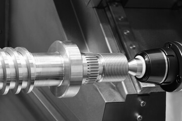 Aufkleber - Manufacturing professional metalworking machine. Industrial concept. Programmable modern cnc digital  digital program machine