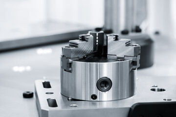 Aufkleber - Industrial metalworking concept, lathe lock drum close up