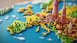 © H_designs - World Tourism Day animated with miniature style European country.