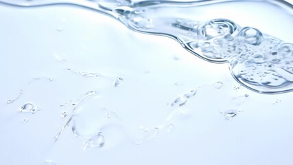Poster - Dancing Drops of Water Create Mesmerizing Patterns in Clear Aquatic Hues. Generative AI