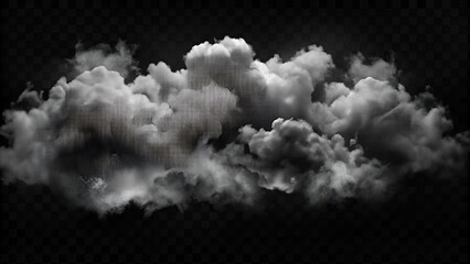 Wall Mural - Black clouds. Clouds with transparent background of black color. Bottomless clouds. Clouds PNG. Cloud frames loose clouds and backgrounds with cloud textures with transparencies.