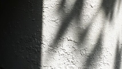 Poster - Blurry Shadows Dancing on Textured Wall in Dim Light Generative AI