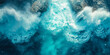 © Bartek - Aerial View of Powerful Crashing Sea Waves Over Rugged Ocean Rocks on Sunny Day with Turquoise Waters and Coastal Erosion Theme
