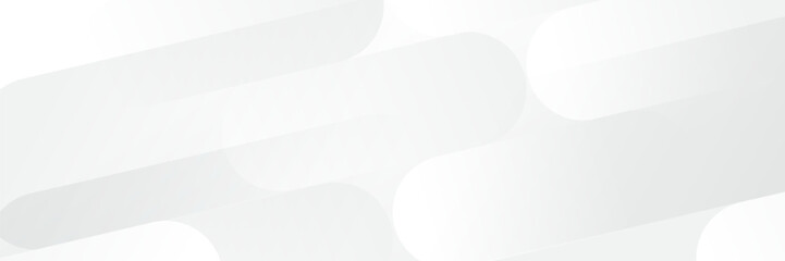 Wall Mural - abstract white geometric banner design background.