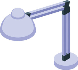 Poster - Modern desk lamp with a flexible arm is standing and illuminating, perfect for a workspace or study