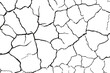 © Belal - Vector and clip art pattern with many cracks and scratches. Cracked barren desert earth on background banner caused by drought from global warming.