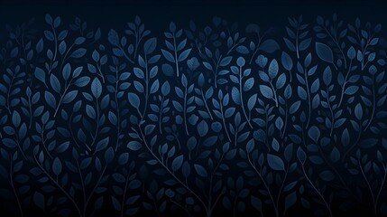 Wall Mural - blue floral background