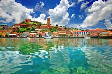 Wall Mural - Grenada Caribbean. Stunning Landscape of St George's Waterfront