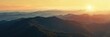 © Web - North Carolina Smokey Mountains at Sunset. Scenic view of Great Smoky Mountains National Park