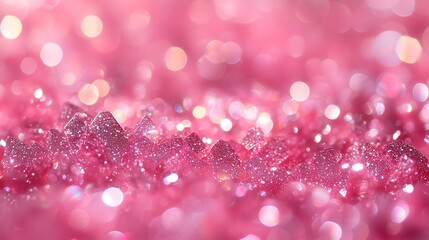 Poster - Pink shiny glamour glitter background pattern, sparkling, vibrant, detailed