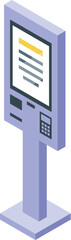 Poster - Payment terminal displaying order information is accepting contactless payments