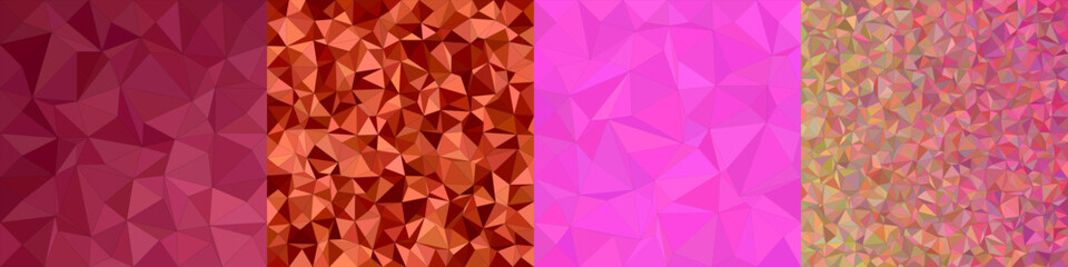 Poster - Abstract triangle polygon background collection