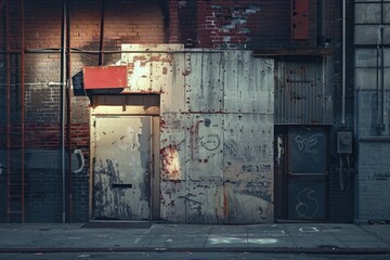 Poster - Urban architecture with street art