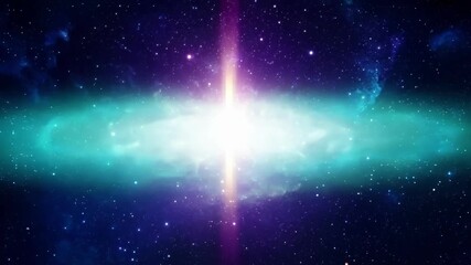 Wall Mural - A mesmerizing display as a supermassive star collapses releasing a burst of gamma rays that illuminate the darkness of space.