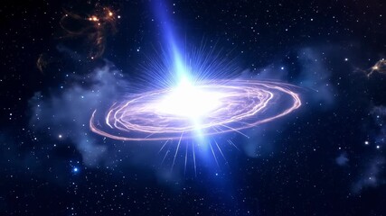 Wall Mural - a thrilling and elusive event as a gamma ray burst illuminates the universe for a fraction of a seco