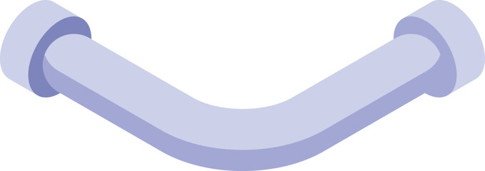 Poster - plumbing pipe is connecting two sides, creating a 90 degree angle