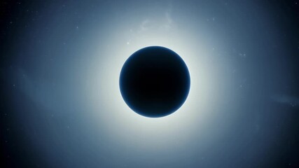 Wall Mural - The visual representation of an exoplanet transit shows the precise moment when the planet crosses in front of its star offering a rare and astonishing sight in the vastness of