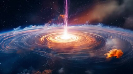 Wall Mural - A montage of rapidly expanding galaxies showcasing the mindboggling scale and expanse of the early universe.