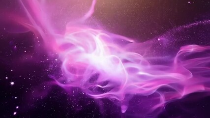 Wall Mural - Whispers of pink and purple merge in a cosmic dance carrying us away on a dreamlike journey through the heavens.