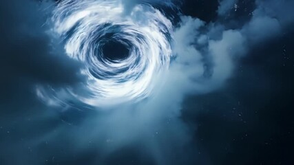 Wall Mural - A thrilling aerial view of a chaotic Arcane Storm with jagged swirling clouds of energy creating a dangerous path to navigate.