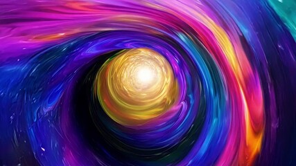 Wall Mural - surrounded by a kaleidoscope of swirling colors we soar with the cosmic winds through the infinite r