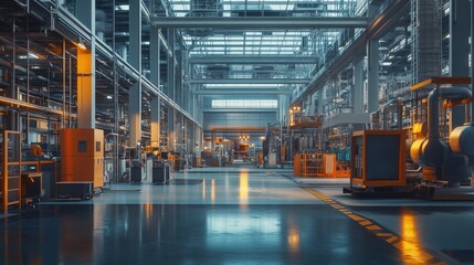 Canvas Print - Industrial Factory Interior