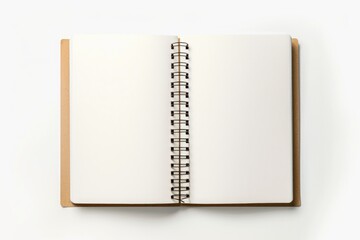 Aufkleber - A notebook with pages open on a clean and minimalist background, perfect for education or study-related purposes