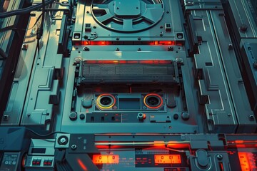 Aufkleber - High-quality image of a computer motherboard, ideal for tech-related projects or illustrations