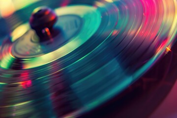 Poster - A close-up view of a disc sitting on a table