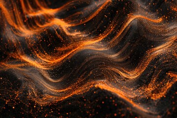 Poster - Close-up shot of orange and black background texture
