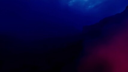 Wall Mural - bright northern lights illuminate the night sky above a picturesque mountain range, creating a stunn