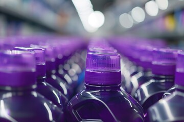 Poster - A close-up view of a collection of bottled water, ideal for use in advertising or promotional materials