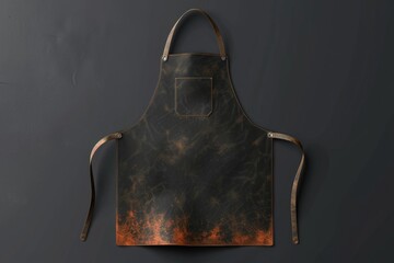 Canvas Print - A leather apron hangs from a hook on a wall, ready for use