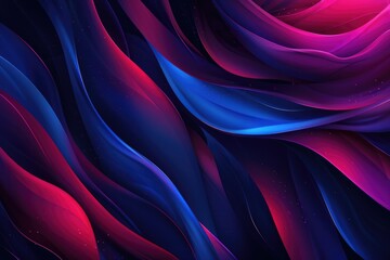 Poster - A dark background with swirling red and blue patterns
