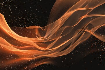 Poster - Golden spiral pattern shines brightly against dark background, surrounded by twinkling stars
