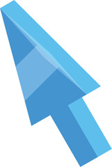 Poster - Blue cursor is pointing up and to the right, showing a mouse clicking