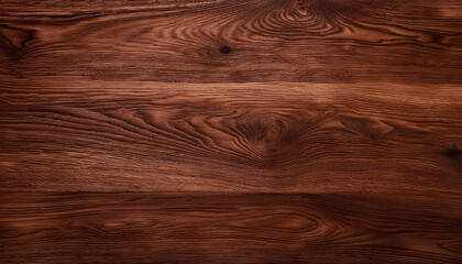 Wall Mural - Walnut wood texture or background; dark brown wooden table surface