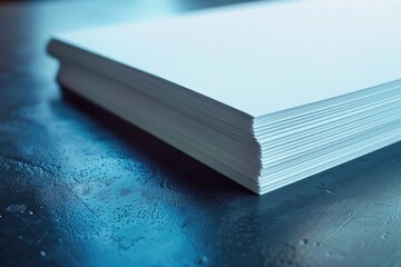 Poster - Papers stacked on a table