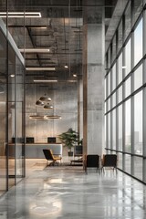 Poster - A room filled with chairs and plenty of natural light from large windows