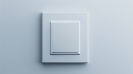 Poster - Simple light switch on a gray background