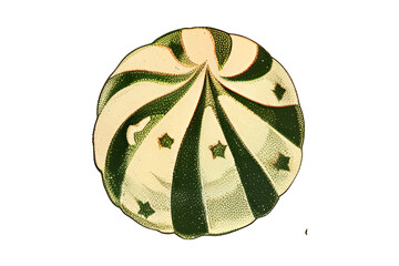 Wall Mural - A candy with a swirl design on it