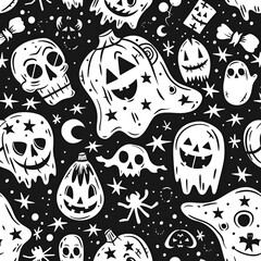 Canvas Print - Beautiful halloween themed background