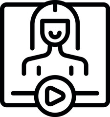 Poster - Online meeting interface showing a happy woman on a video conference call