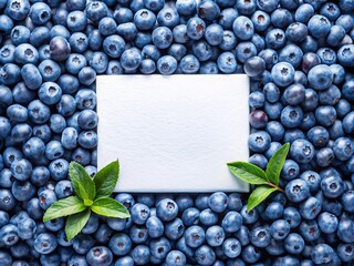 Poster - Many blueberries, arranged artistically