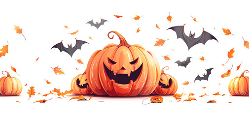 Sticker - Beautiful halloween themed background