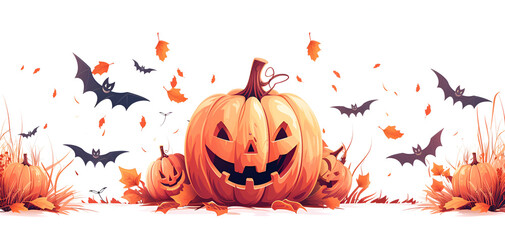 Wall Mural - Beautiful halloween themed background